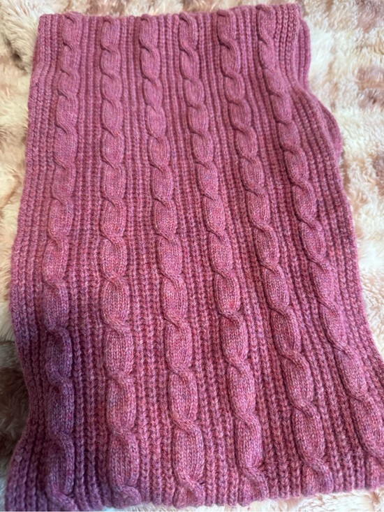 Garnet Hill Accessories - Garnet Hill Rose Cable Knit Scarf